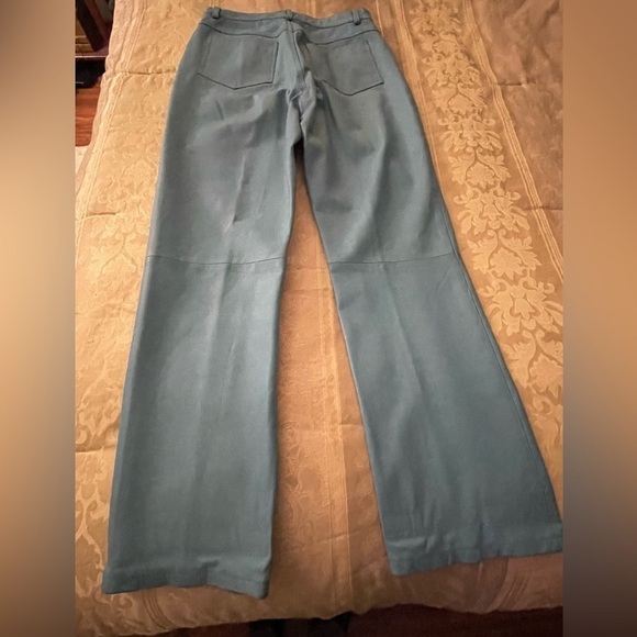 Light blue leather pants - Picture 4 of 6
